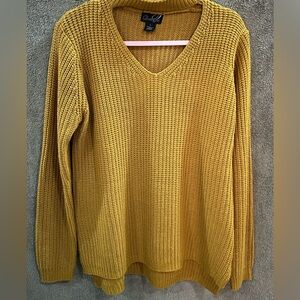 Yellow V-Neck Women’s Sweater